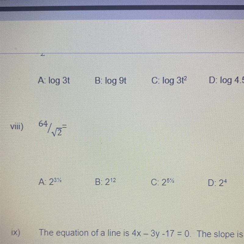 Simplify 64/ square root of 2?-example-1