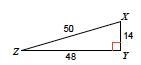 Find the value of the trigonometric ratio: tan X.-example-1