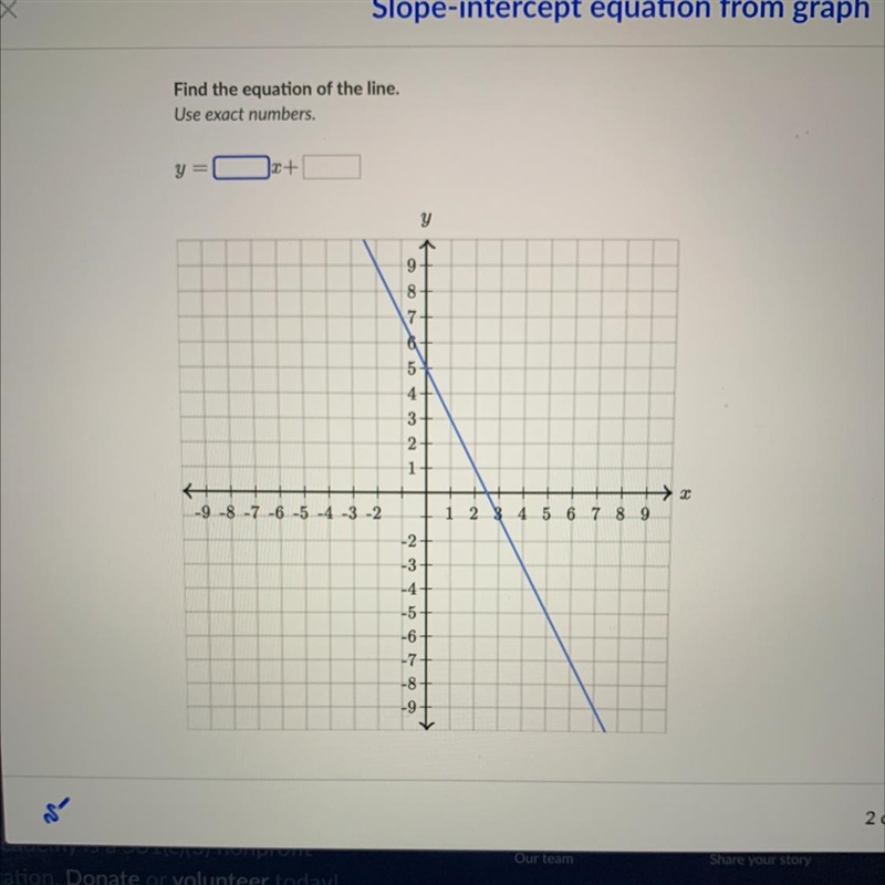 Find the equation of the line PLZ HELP!!!!-example-1