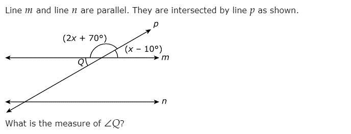 What is the measure of Q?-example-1