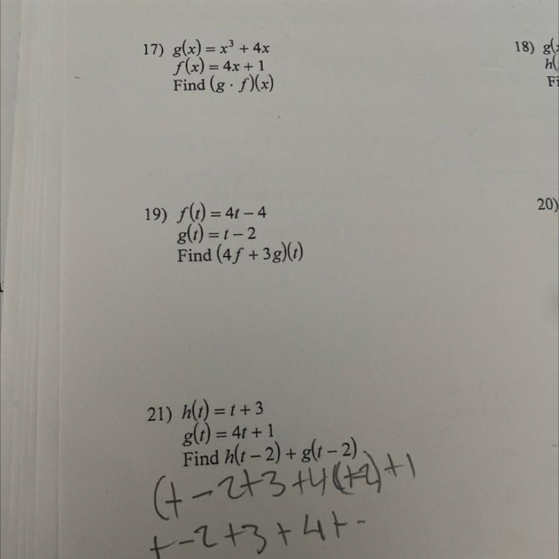 Please help and show work i need 17 19 and 21-example-1