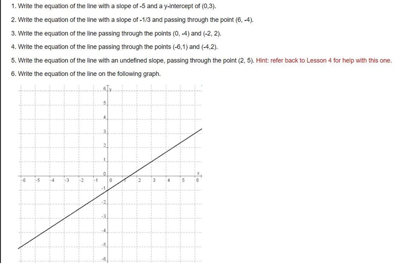 Writing Equations of Lines-example-1