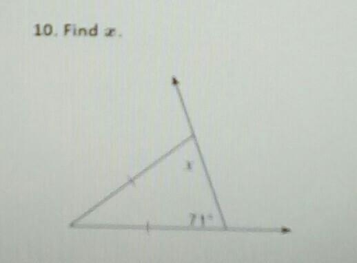 Plz help me find side x on the triangle​-example-1