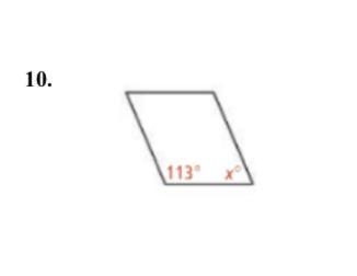 Find the value of x in each parallelogram.-example-1