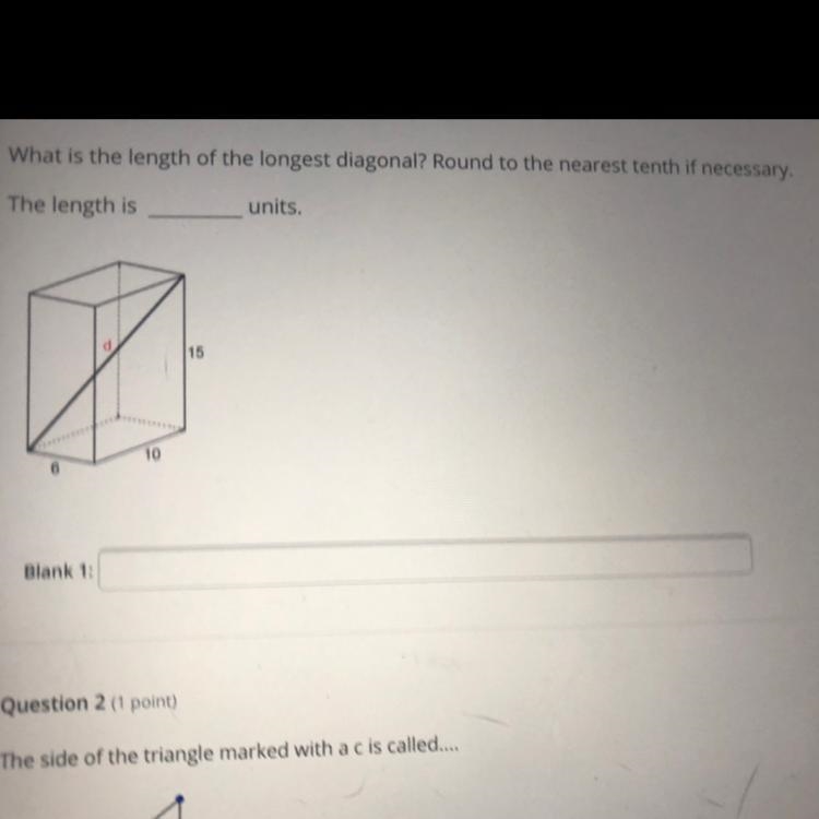 What is the length of the longest diagonal-example-1