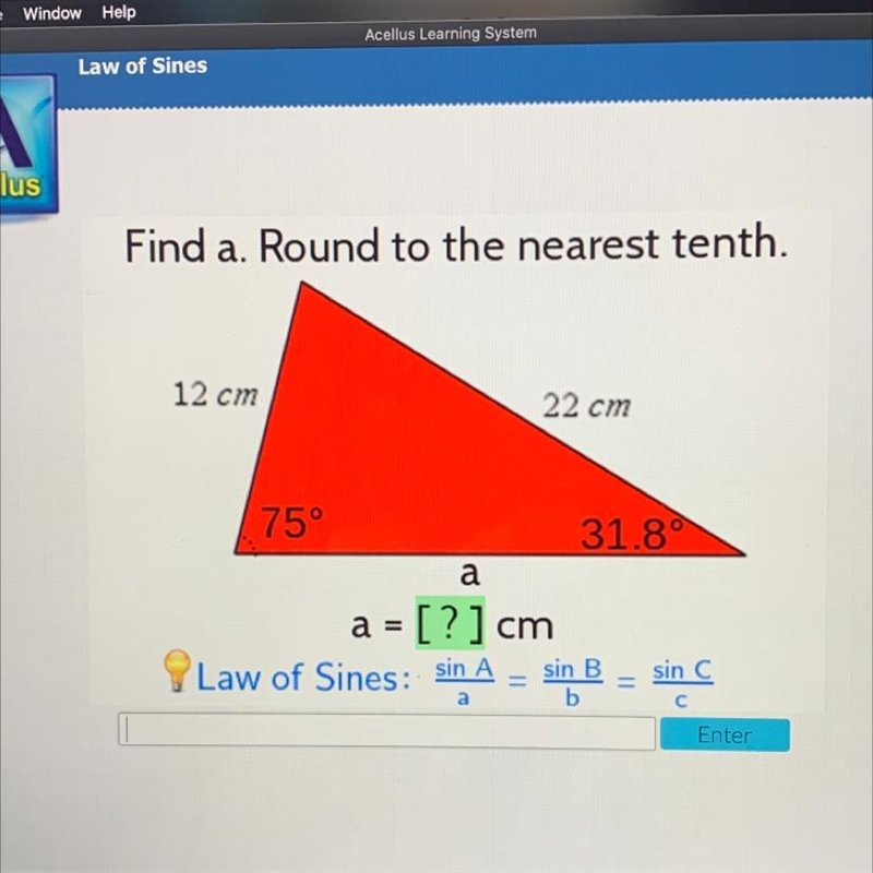 Find a. Round to the nearest tenth.-example-1