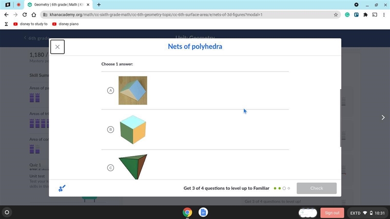 PLEASE HELP ASAP! Identify the shape that can be formed using the following net.-example-2