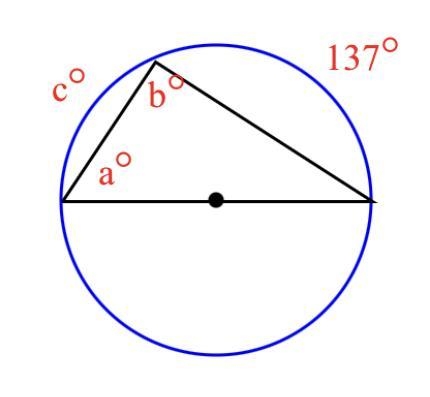 HELP PLEASE Find the value of each variable in the circle to the right. The dot represents-example-1