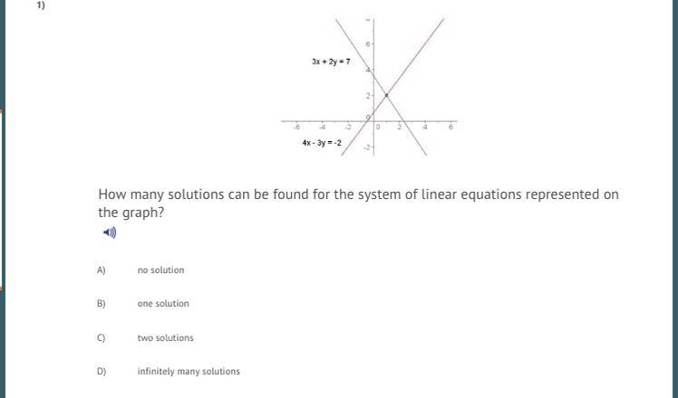 How many solutions can be found for the system of linear equations represented on-example-1