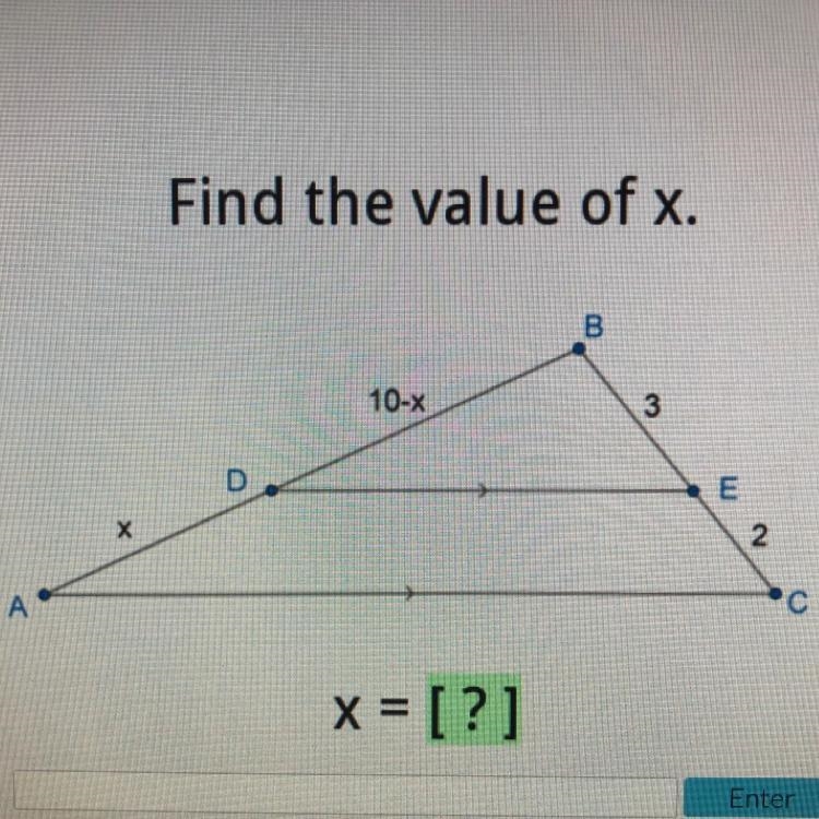 Find the value of x.-example-1