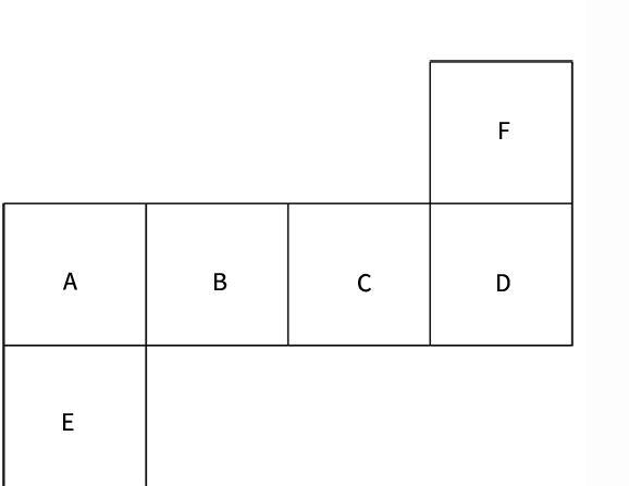 This net folds into a cube. Which two letters appear on opposite faces?-example-1