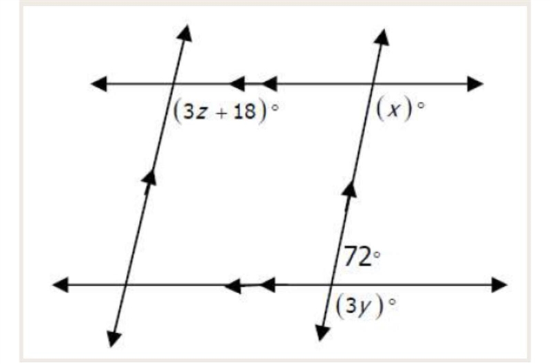 Find the values of x, y, and z-example-1