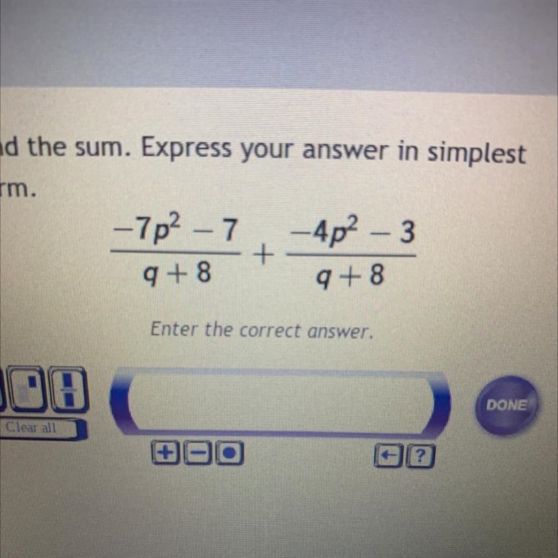 Find the sum. express your answer in the simplest form-example-1