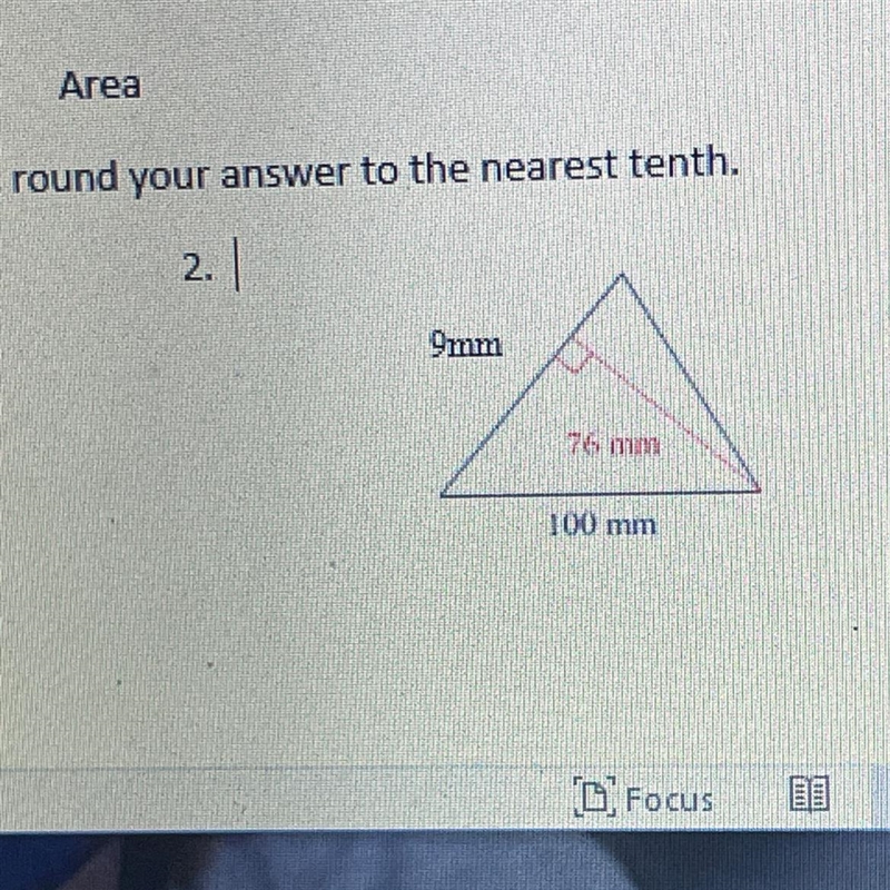 What's the area of the triangle with 9mm 76mm 100mm￼-example-1