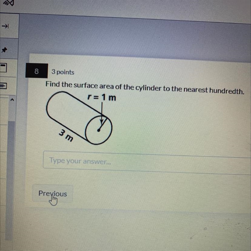 Find the surface area of the cylinder to the nearest hundredth.-example-1