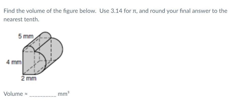 Find the volume of the figure below. Use 3.14 for π, and round your final answer to-example-1