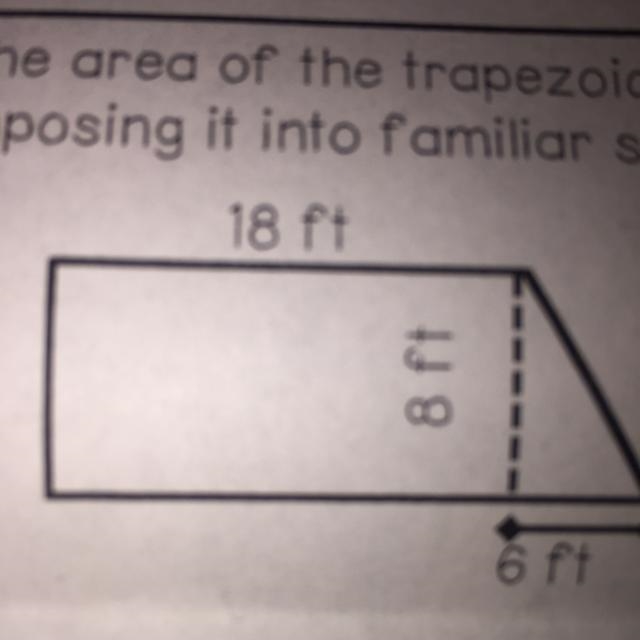 Find the area of the Trapezoid below please!-example-1