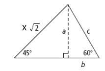 If X = 14, find the value of the variable a. If your answer is not an integer, express-example-1