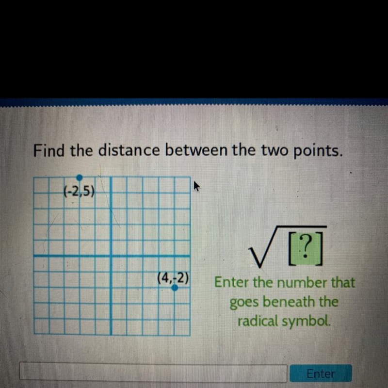 Find the distance between the two points.-example-1