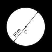 The circle with center C was used as a model for a swimming pool. The length BC of-example-1