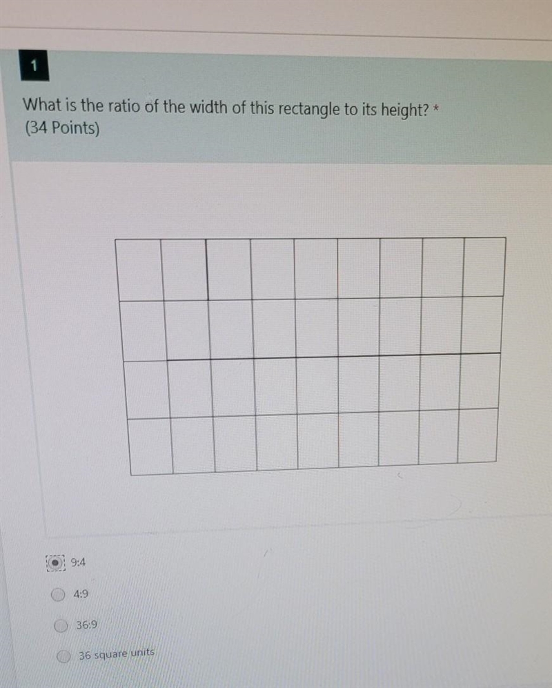 What is the ratio of the width that of this rectangle​-example-1