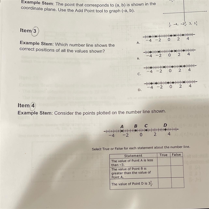 I need help with item 2, 3, and 4 please-example-1