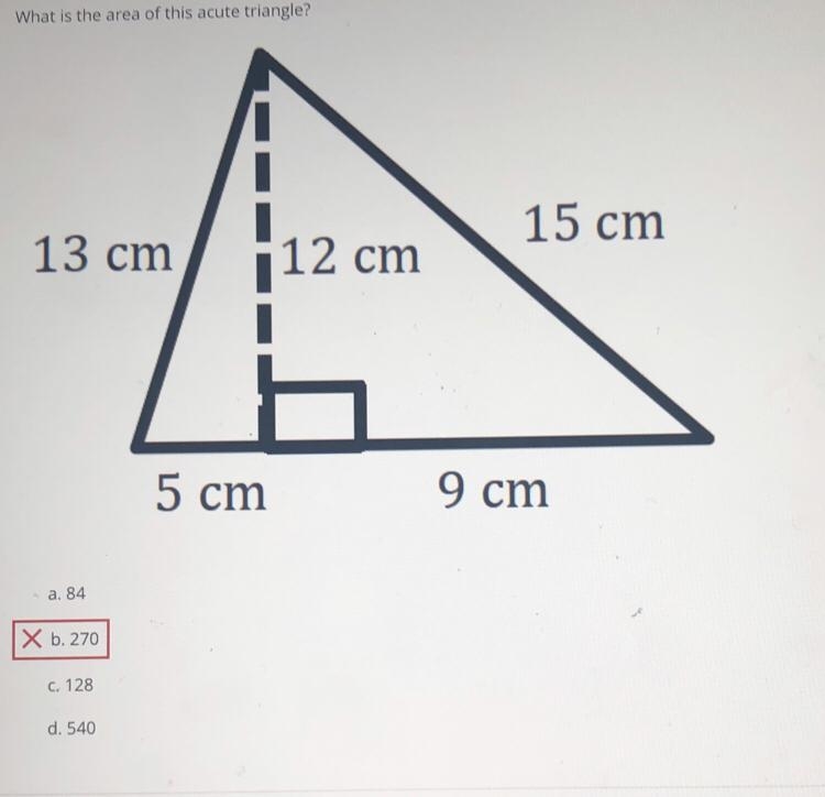 Hurry which one ITS NOT 270 A.84 C.128 D.540-example-1