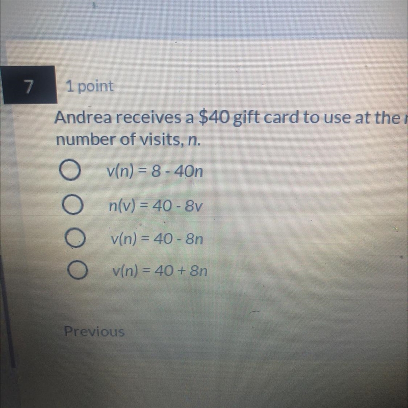 Andrea receives a $40 gift card to use at the roller skate rink. It costs her $8 per-example-1