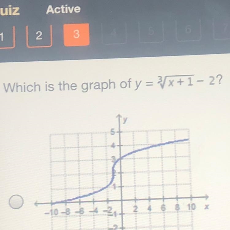 Which is the graph of y= 3^x + 1 - 2 HELP PLEASE-example-1