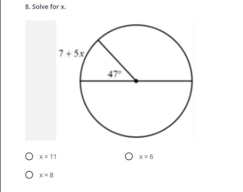 Solve for x, and refer to the attached image.-example-1