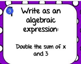 Double the sum of x and 3-example-1