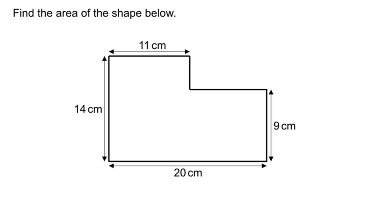 Find the area of the shape below-example-1