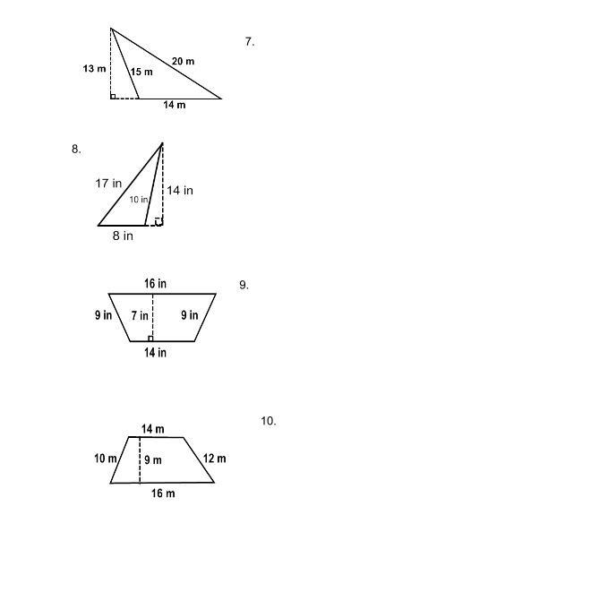 Find the area of each figure. (Or as much as u can)-example-1