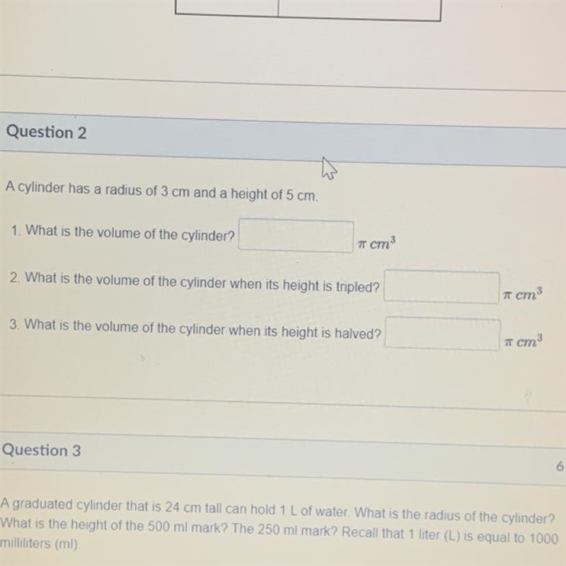 A cylinder has a radius of 3 cm and a height of 5 cm-example-1