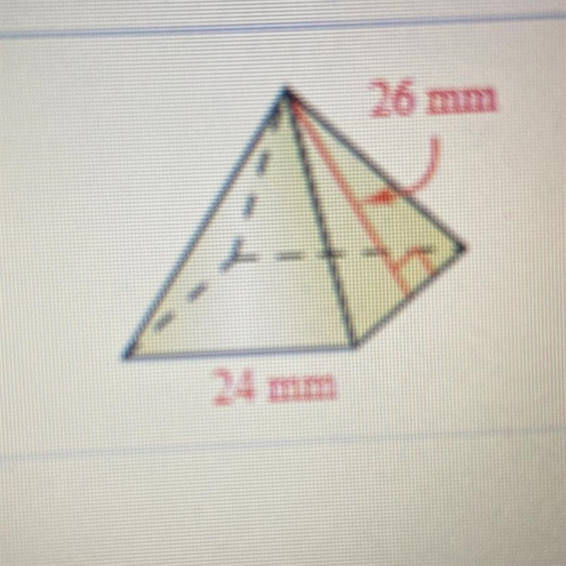 What is the volume of the square pyramid?-example-1