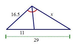 Find the value of x. A. 10 B. 12 C. 27 D. 43.5-example-1