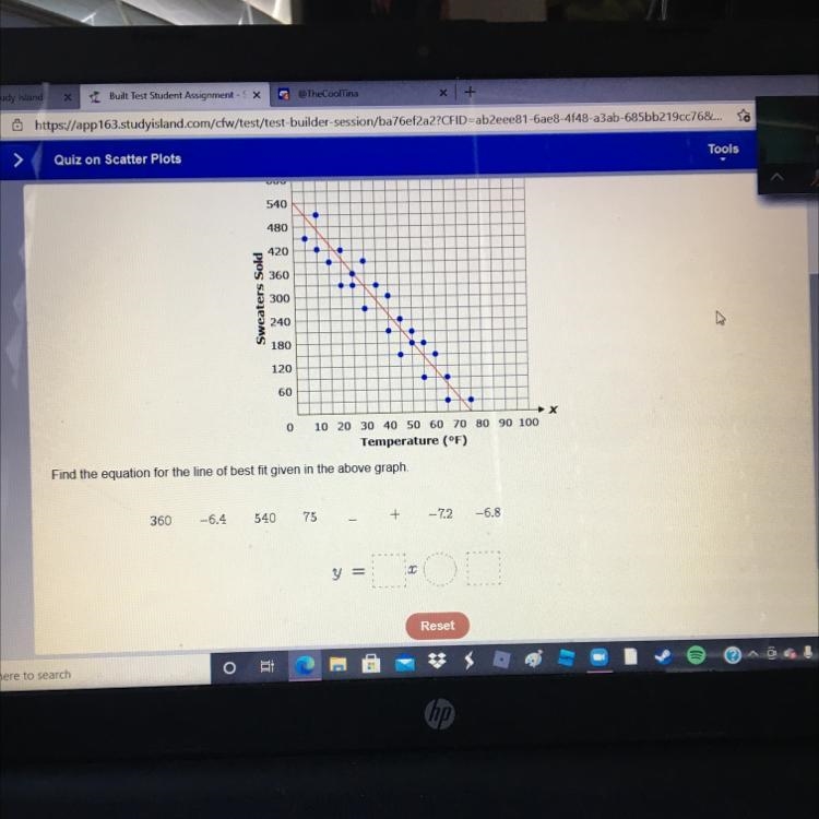 Make a equation for the scatter plot line-example-1