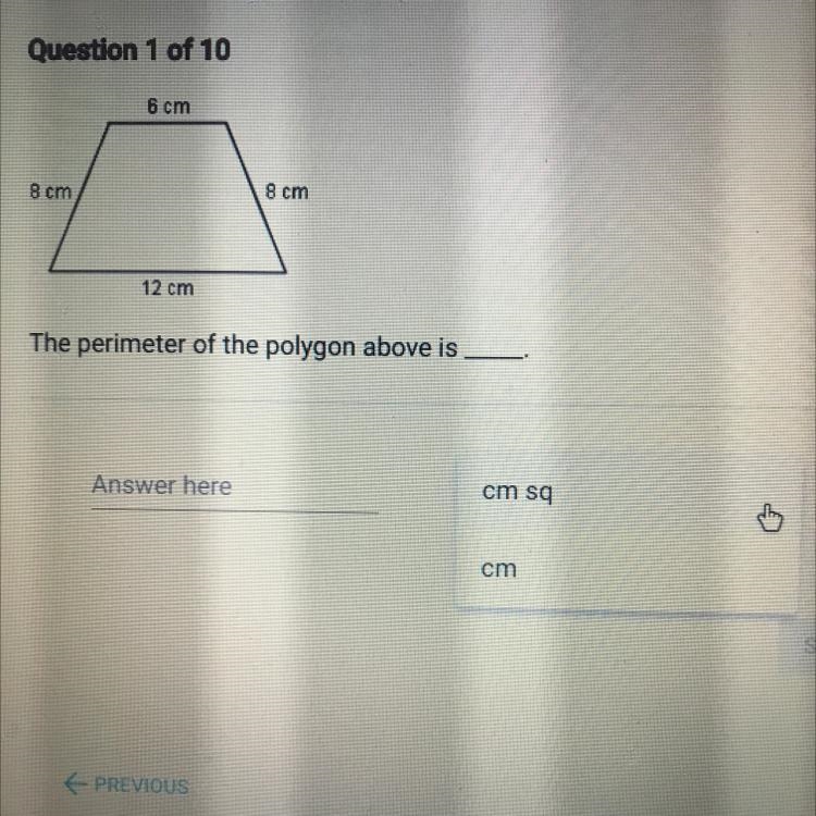 The perimeter of the polygon above-example-1