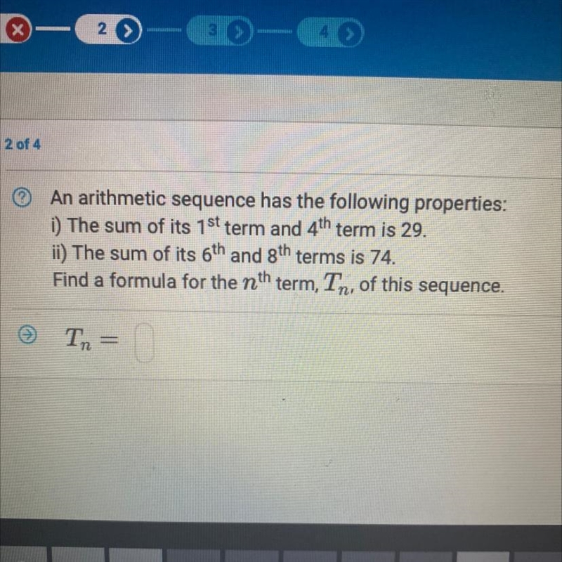 An arithmetic sequence has the following properties: The sum of its 18 term and 4th-example-1