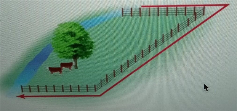 a farmer wants to fence in three sides of a rectangular field shown below with 960 feet-example-1