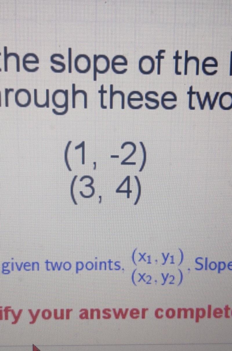 What is the slope of the line that passes through these two points?​-example-1