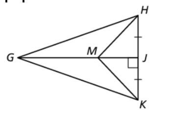 How would I prove KM = HM? Given that GJ is the perp bisector of HK-example-1