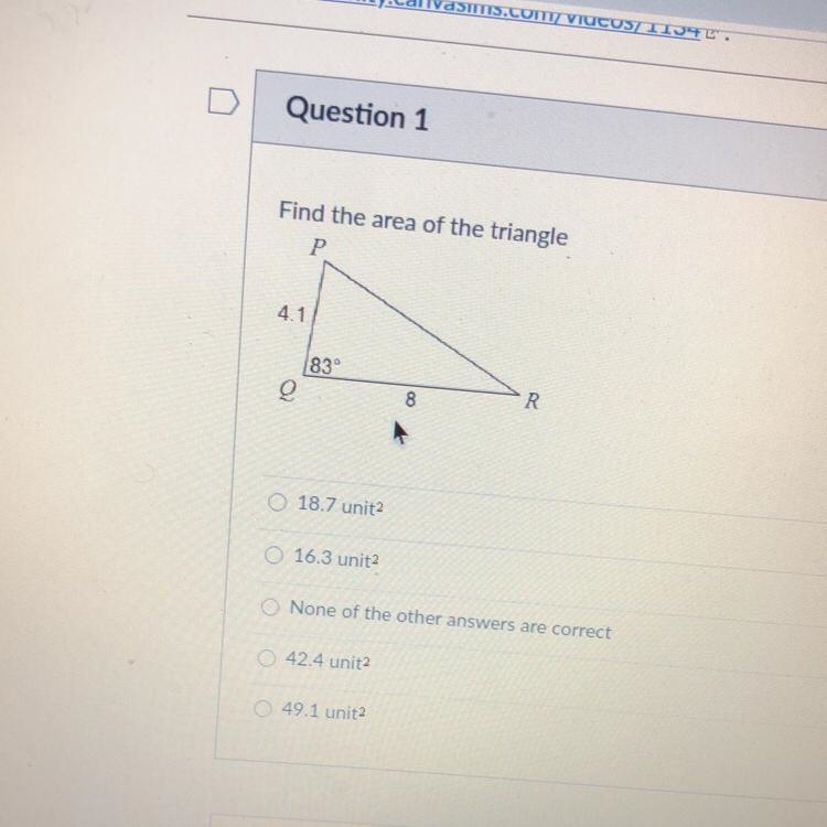 Find the area of the triangle-example-1