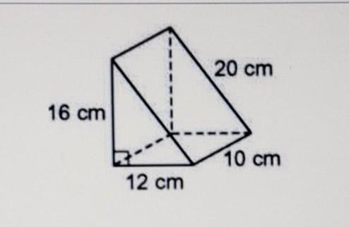 HELP ME I SUCK AT MATH Find the lateral surface area of the triangular prism. A) 420 cm-example-1