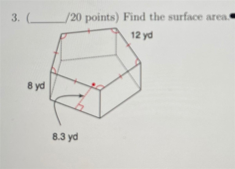 Find the surface area of this hexagon prism please help-example-1