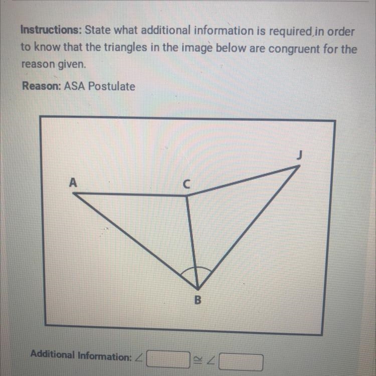 Instructions: State what additional information is required in order to know that-example-1