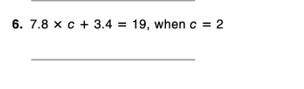 Determine if the given value of the variable is the solution of the equation . write-example-1