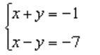 Solve by elimination.-example-1