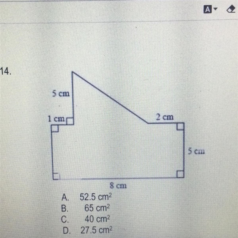 HELP ME PLSSSSSSSSS. what is the area of this shape-example-1