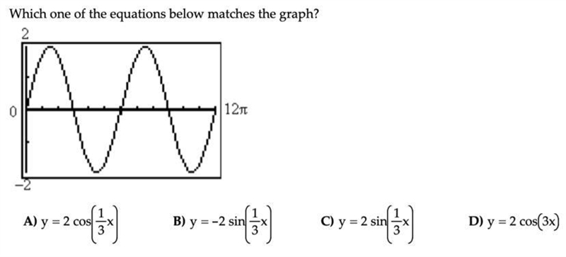 Which one of these equations match the graph?-example-1